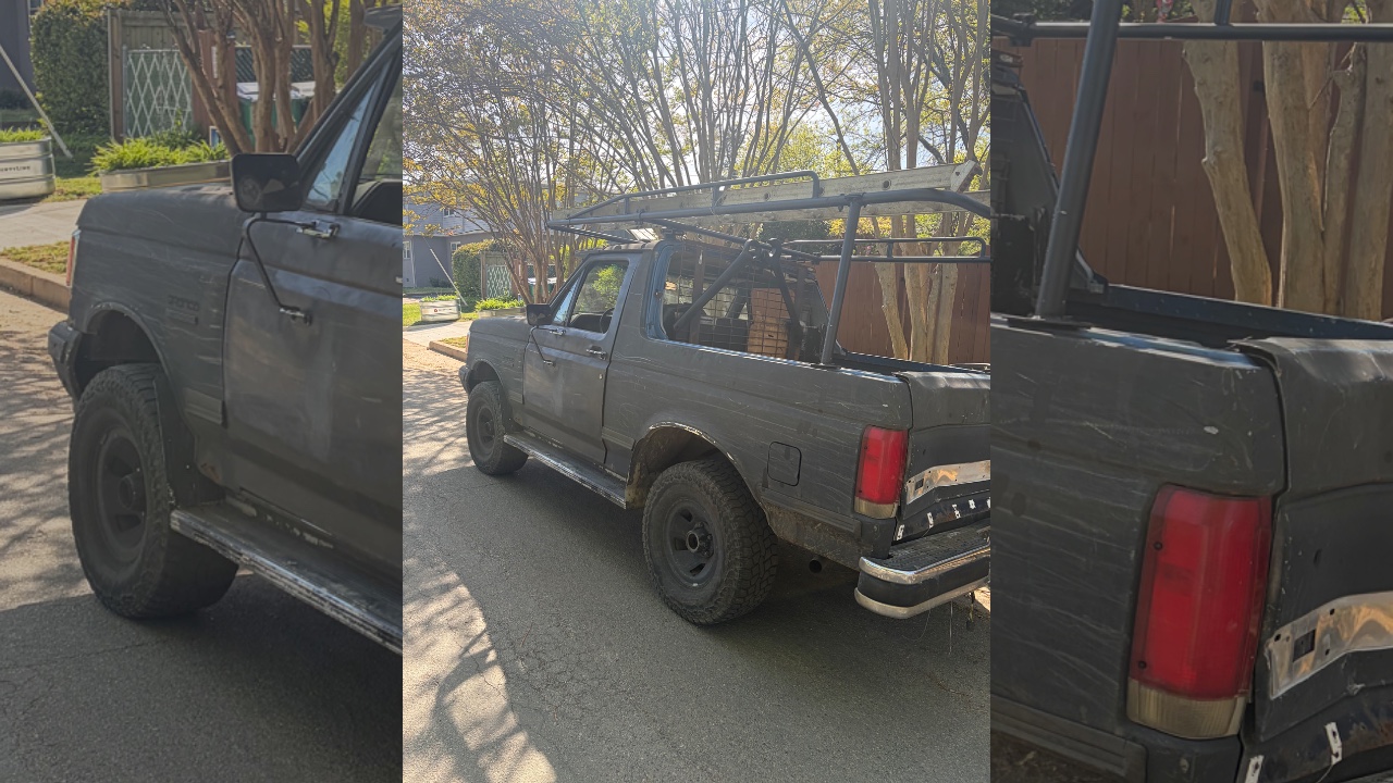 1990 Ford Bronco picture car for film and TV in Richmond, VA