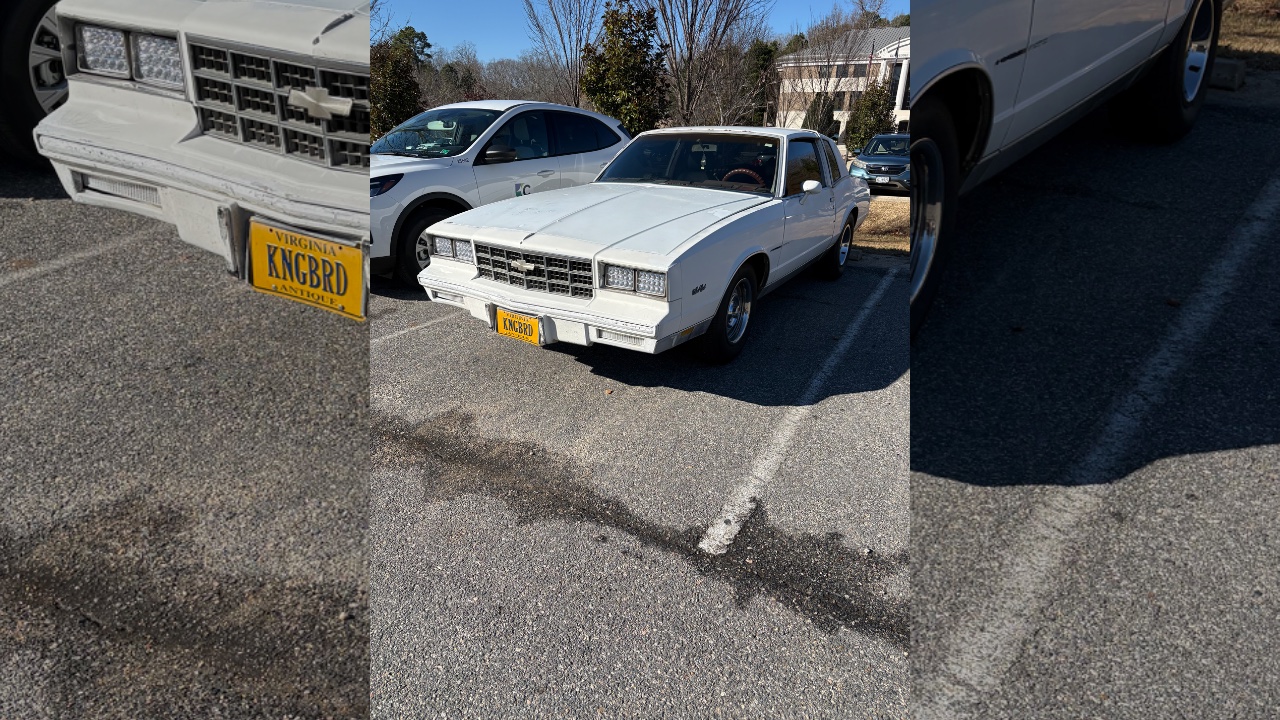 1981 Chevrolet Monte Carlo picture car for film and TV in Richmond, VA