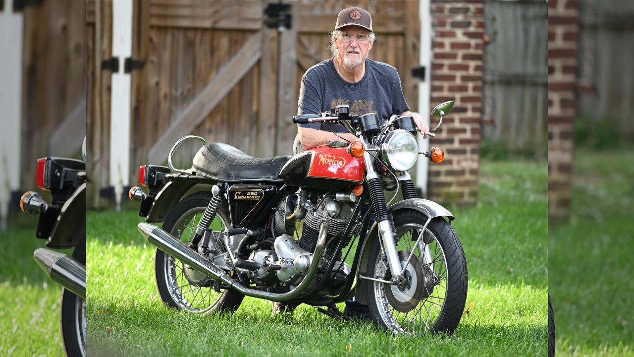 1974 Norton Commando 850 picture car for film and TV in Richmond, VA