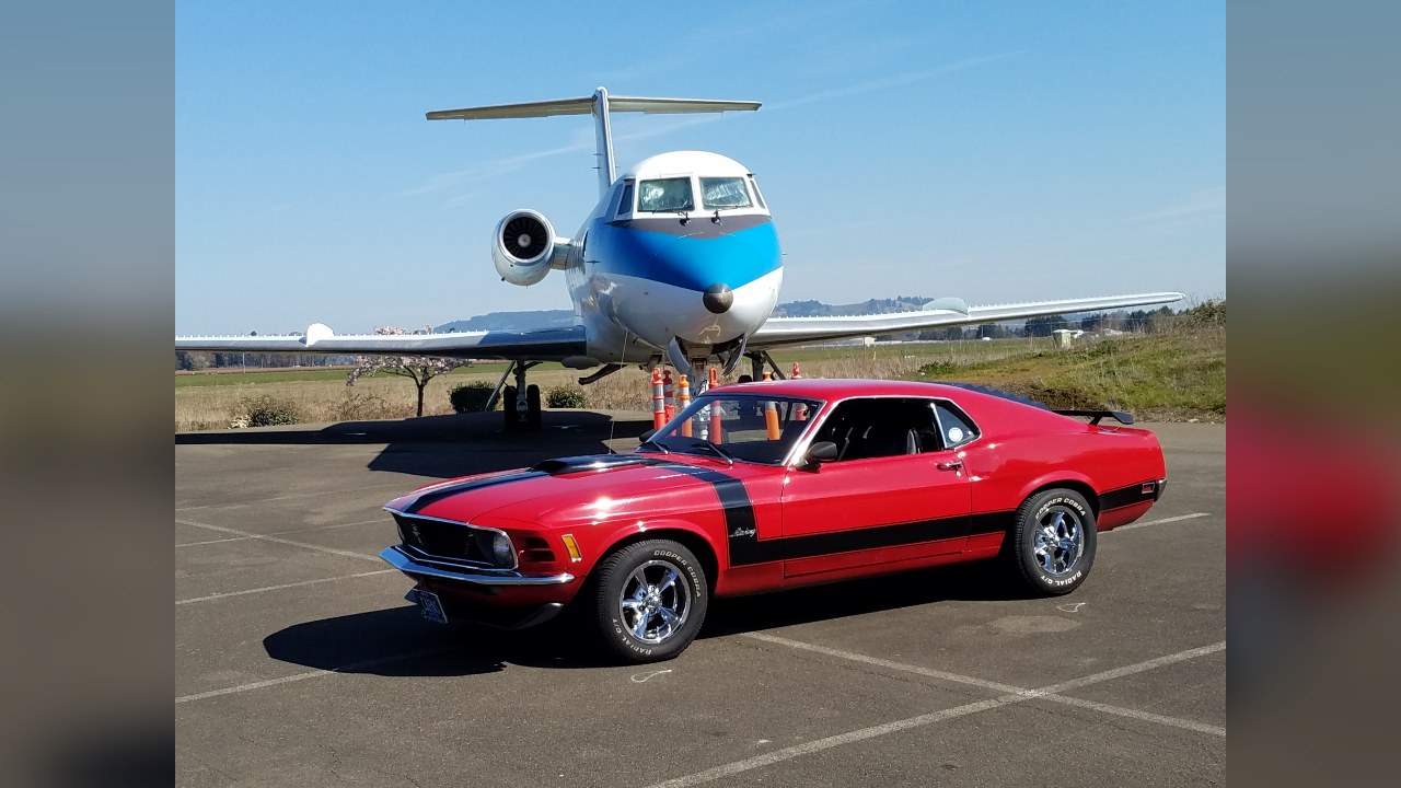 1970 Ford Mustang Sports roof picture car for film and TV in Portland, OR