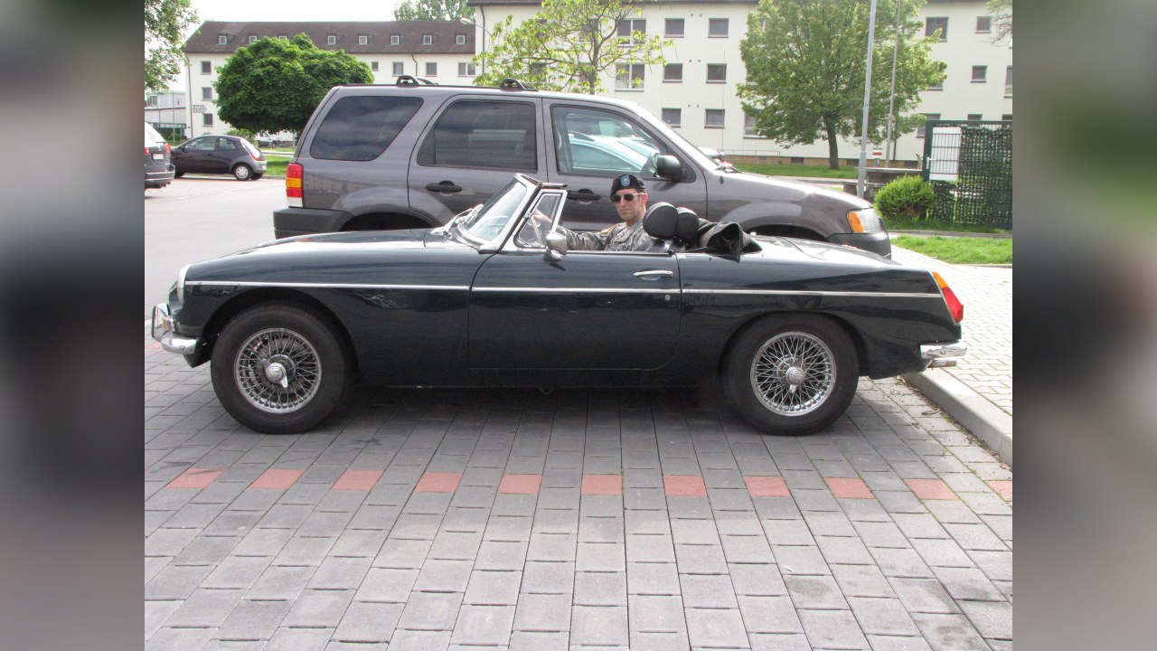 1974 MG B Roadster (RHD) picture car for film and TV in Richmond, VA